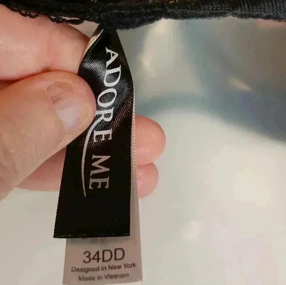 Adore me Victoria secret Feminine Sexy Burnout balconette lace trimmed bra 34DD - Picture 5 of 6